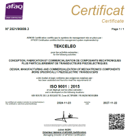 Certificate ISO 9001 - 2024